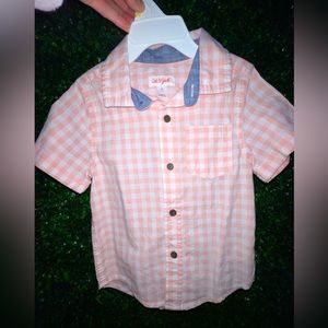 Toddler Boy short sleeve Button Down Shirt